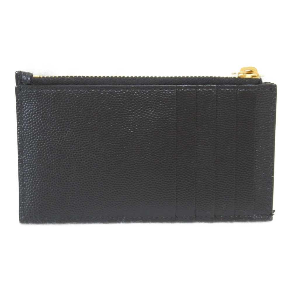 Yves Saint Laurent Coin Purse in Leather Black - Picture 2 of 7